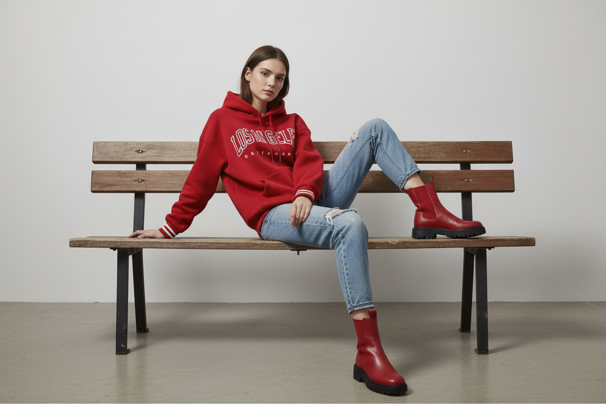 Los Angeles California Letter Print Womens Hoodie Pullover