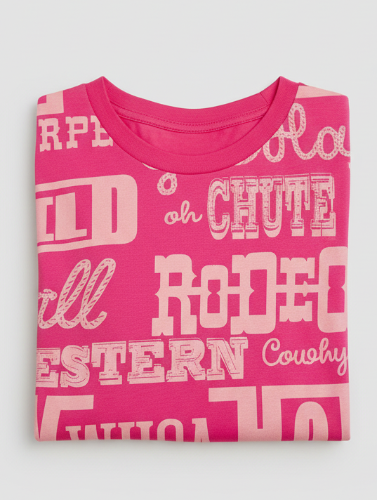 Rose Pima Cotton Cowboy Tee Rose Collection Limited