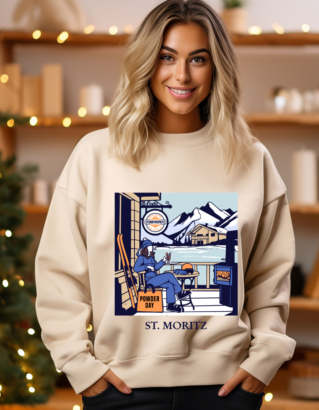 St Moritz Ski Sweatshirt Cotton Polyester Blend Heritage Collection Limited Edition