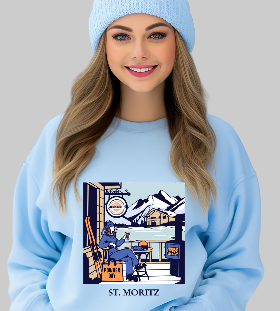 St Moritz Ski Sweatshirt Cotton Polyester Blend Heritage Collection Limited Edition
