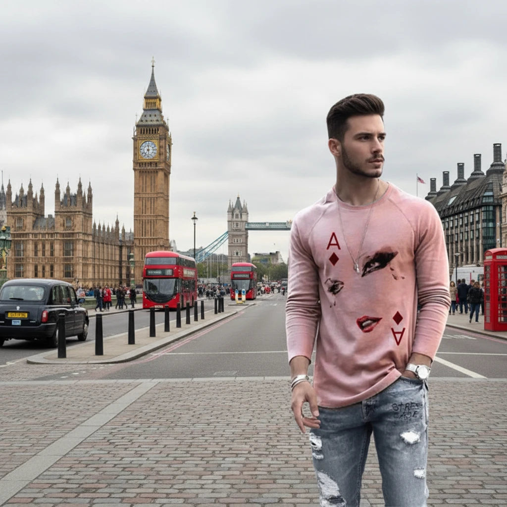 Men's Graphic Long Sleeve T-Shirt - Fall Collection