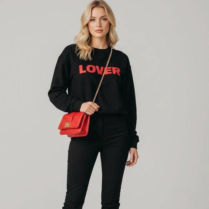 Be In Love City Sweatshirt Embroidered Limited Edition