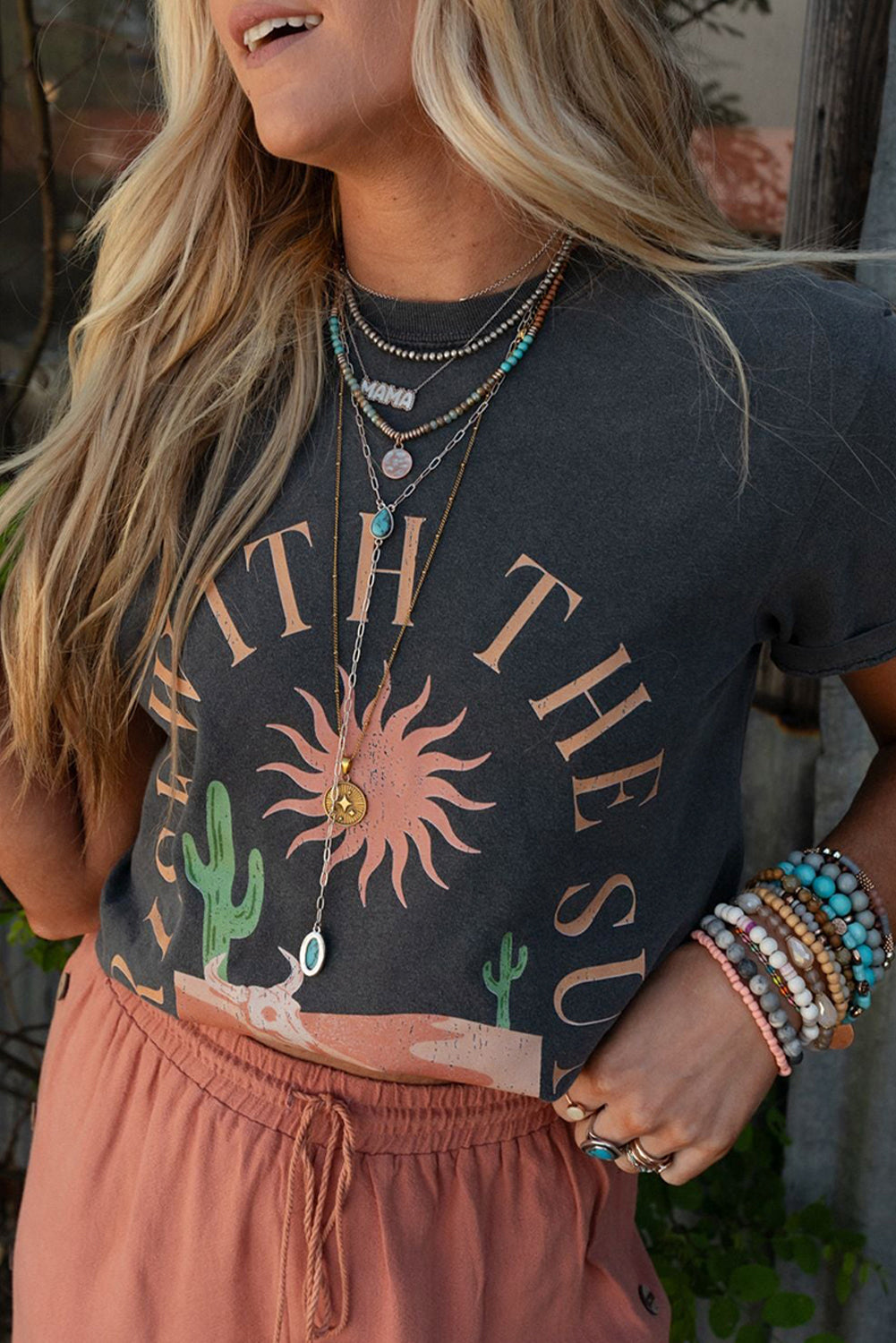 Rise With the Sun Graphic Tee by Stubby & Spritz – Western City Style