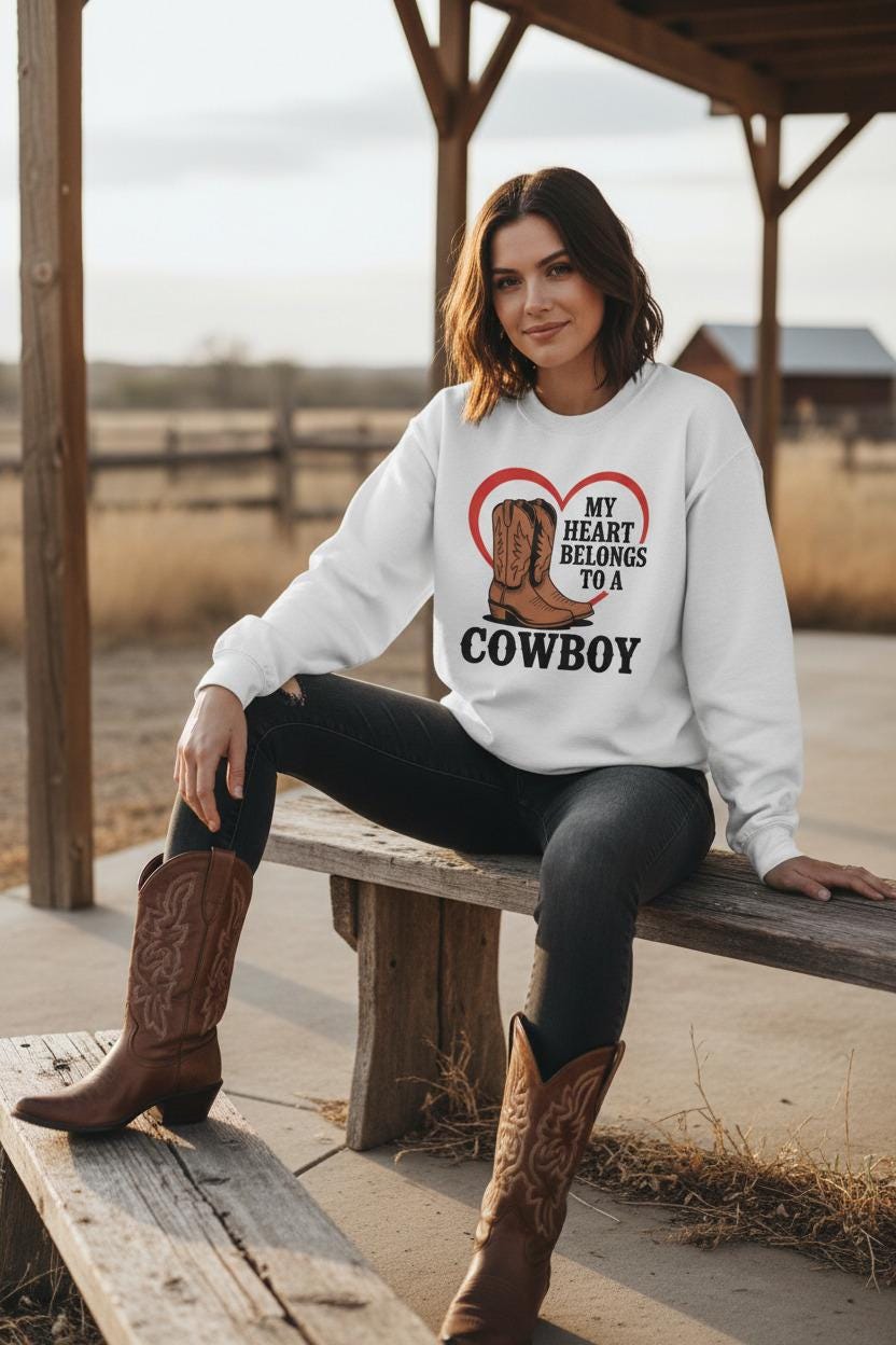 Sweatshirt NuBlend Fleece Cowboy Heart Limited Edition