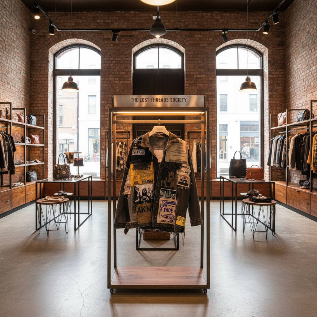 Vintage Retro Patchwork Denim Jacket Cotton Luxury Collection Exclusive Design Elements