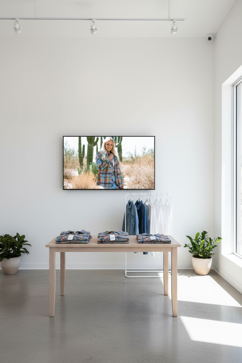 Orange Plaid Print Loose Vintage Shirt