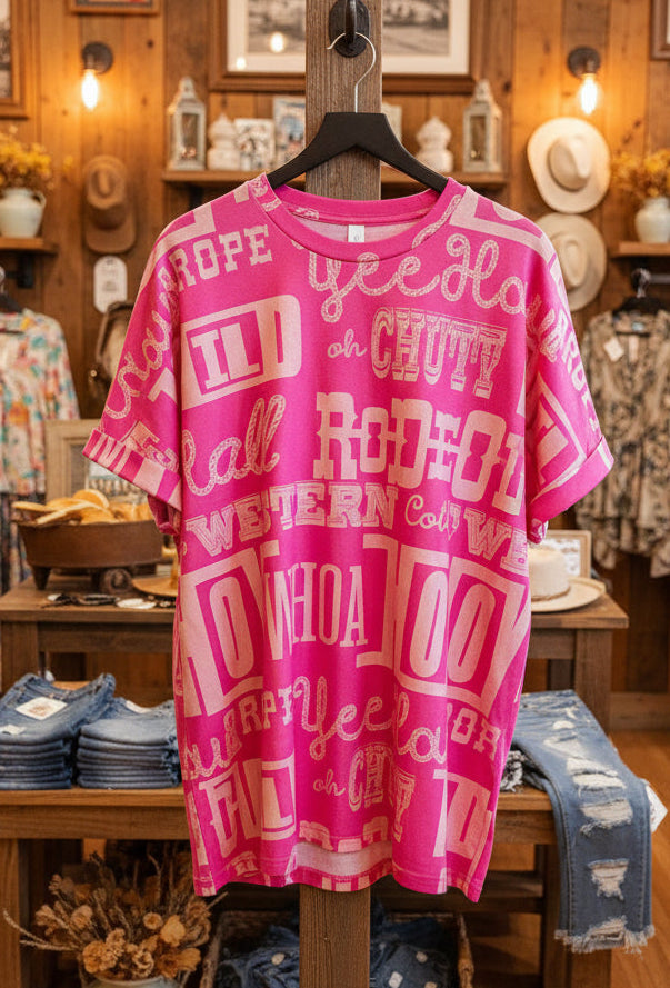 Rose Pima Cotton Cowboy Tee Rose Collection Limited