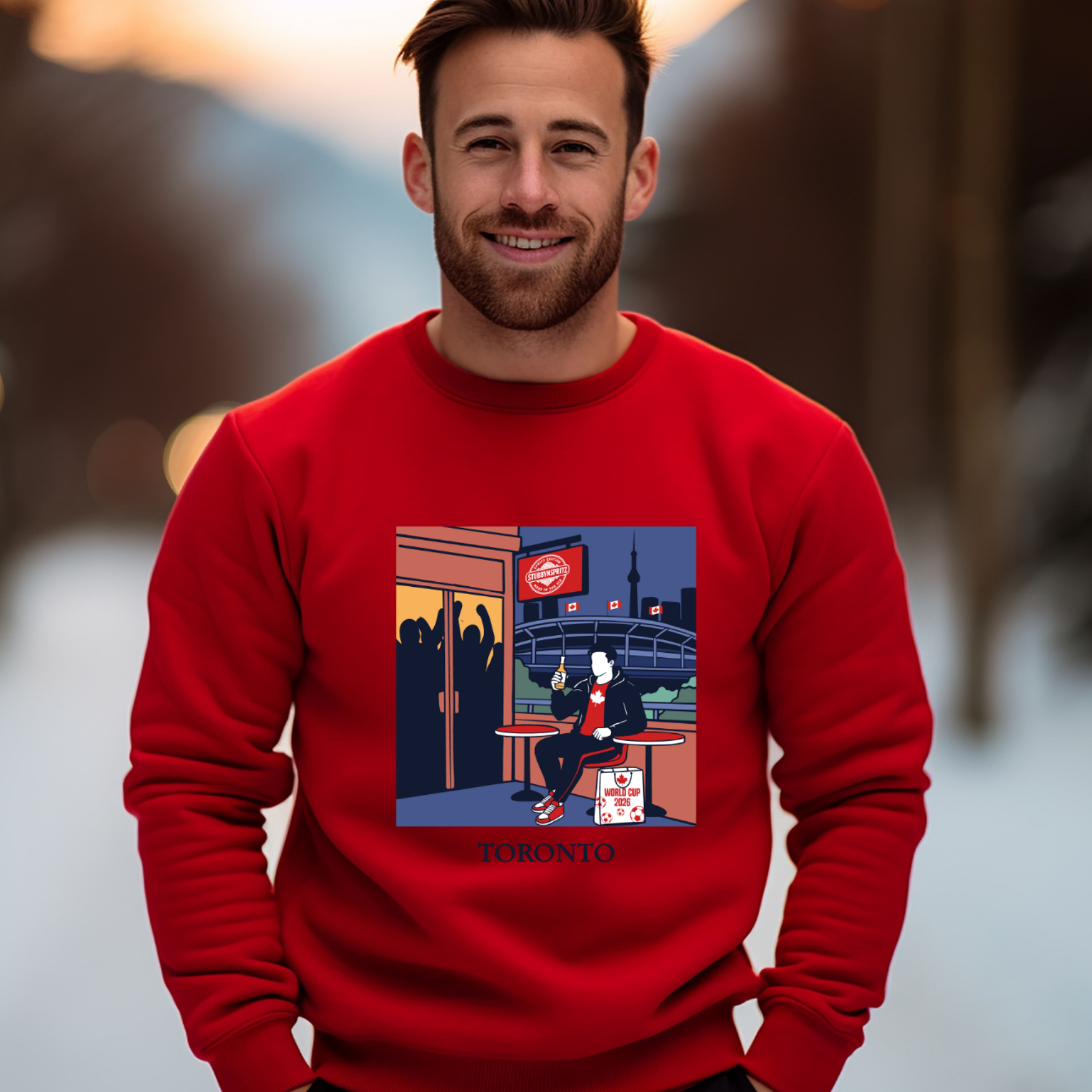 Premium Cotton Sweatshirt World Cup Toronto 2026 Limited Edition Authentic Collection