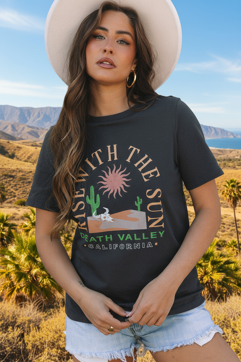 Rise With the Sun Graphic Tee by Stubby & Spritz – Western City Style