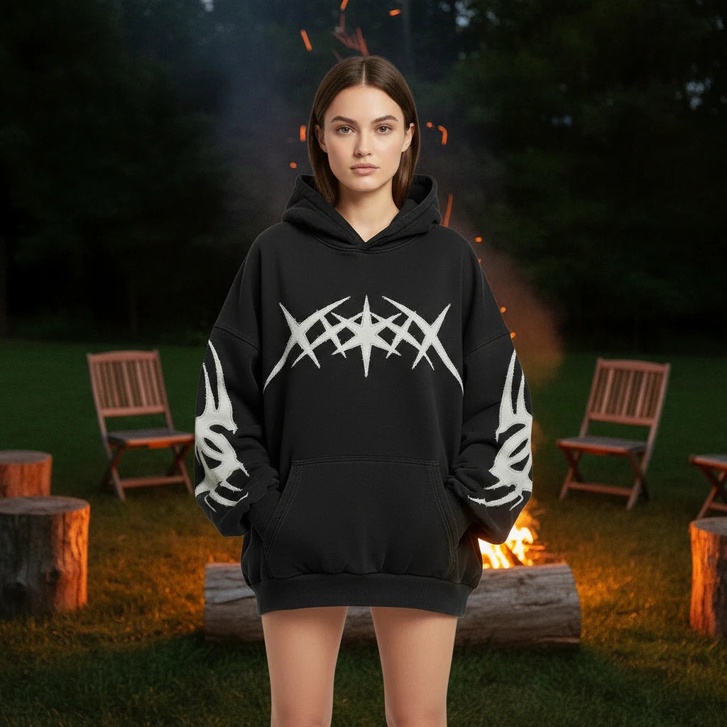 Y2K Grunge Pullover Hoodies for Women