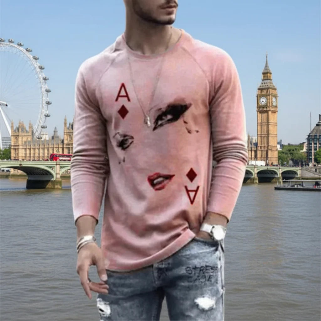 Men's Graphic Long Sleeve T-Shirt - Fall Collection