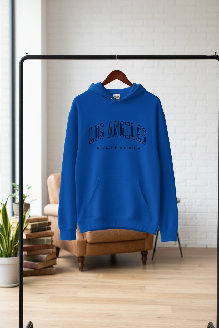 Los Angeles California Letter Print Womens Hoodie Pullover