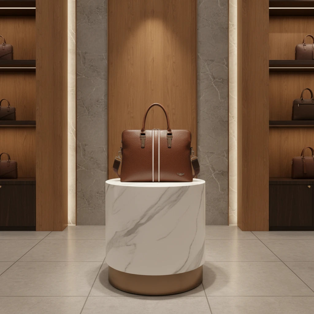 Premium Leather Tote And Crossbody Bag From The Leather Collection Limited Edition