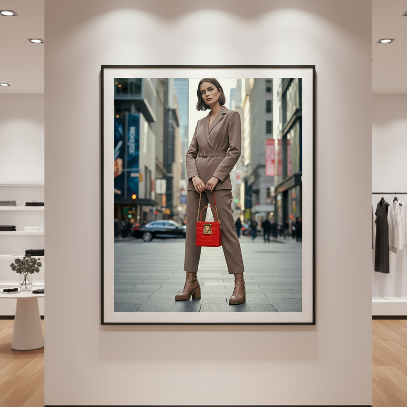 Mini Color Block Leather Box Bag First Layer Cowhide Limited Edition Exclusive Access