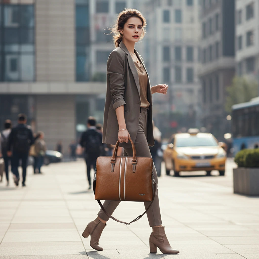 Premium Leather Tote And Crossbody Bag From The Leather Collection Limited Edition