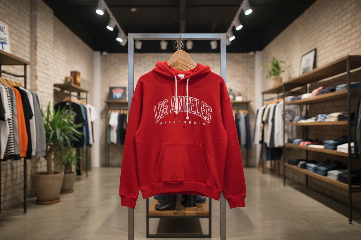 Los Angeles California Letter Print Womens Hoodie Pullover