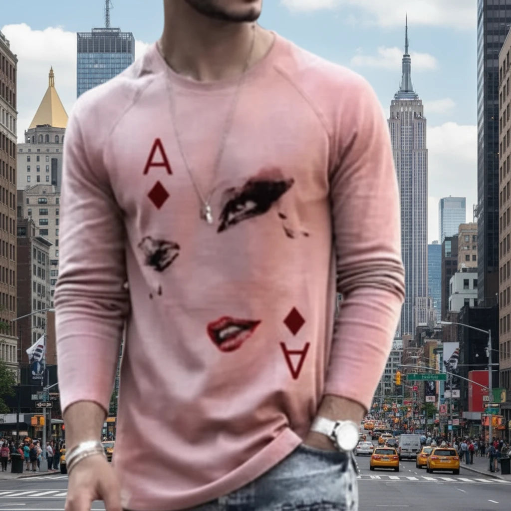 Men's Graphic Long Sleeve T-Shirt - Fall Collection