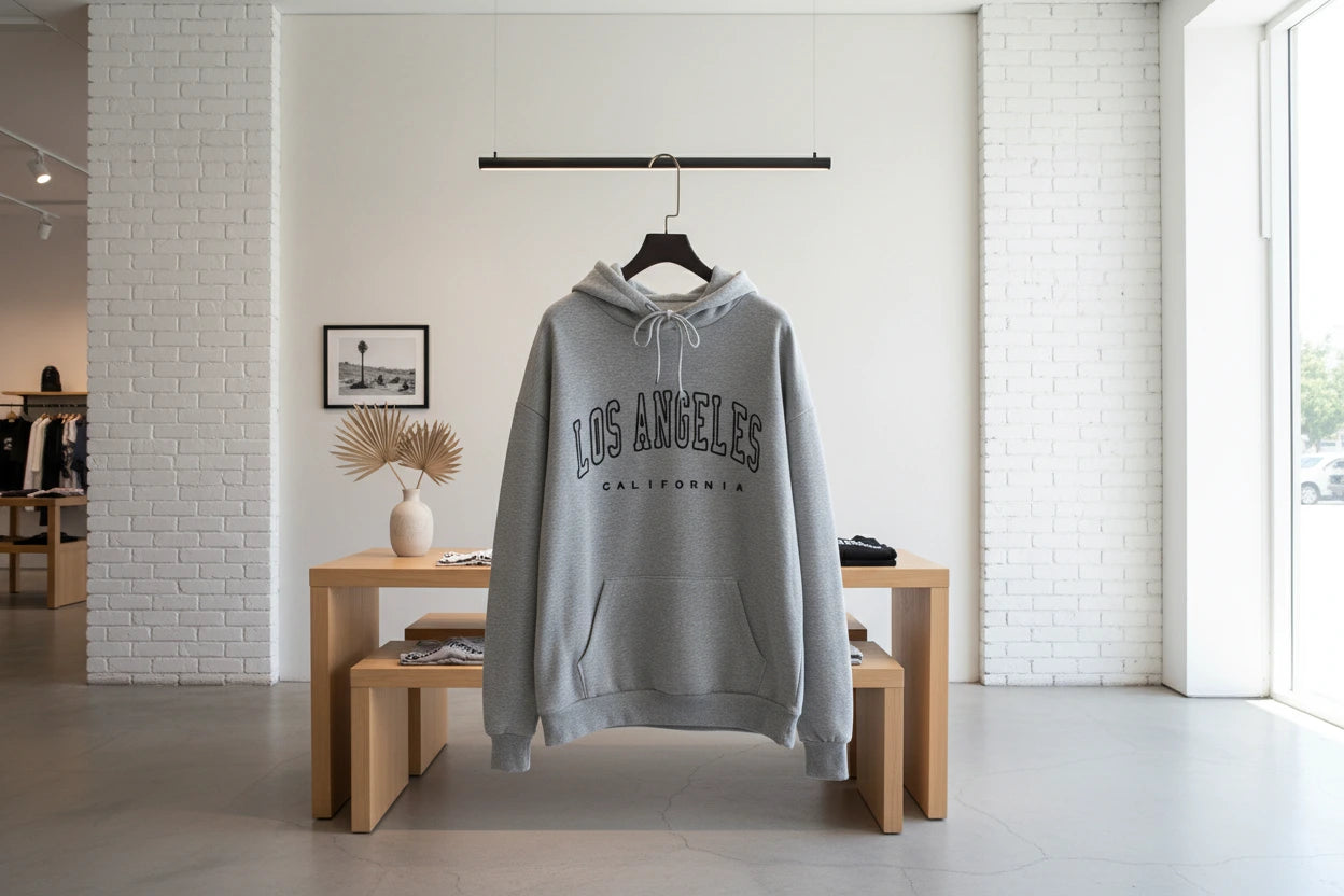 Los Angeles California Letter Print Womens Hoodie Pullover