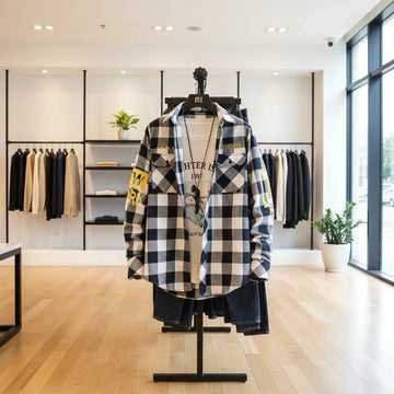 Slim Fit Casual Plaid Shirt for Men