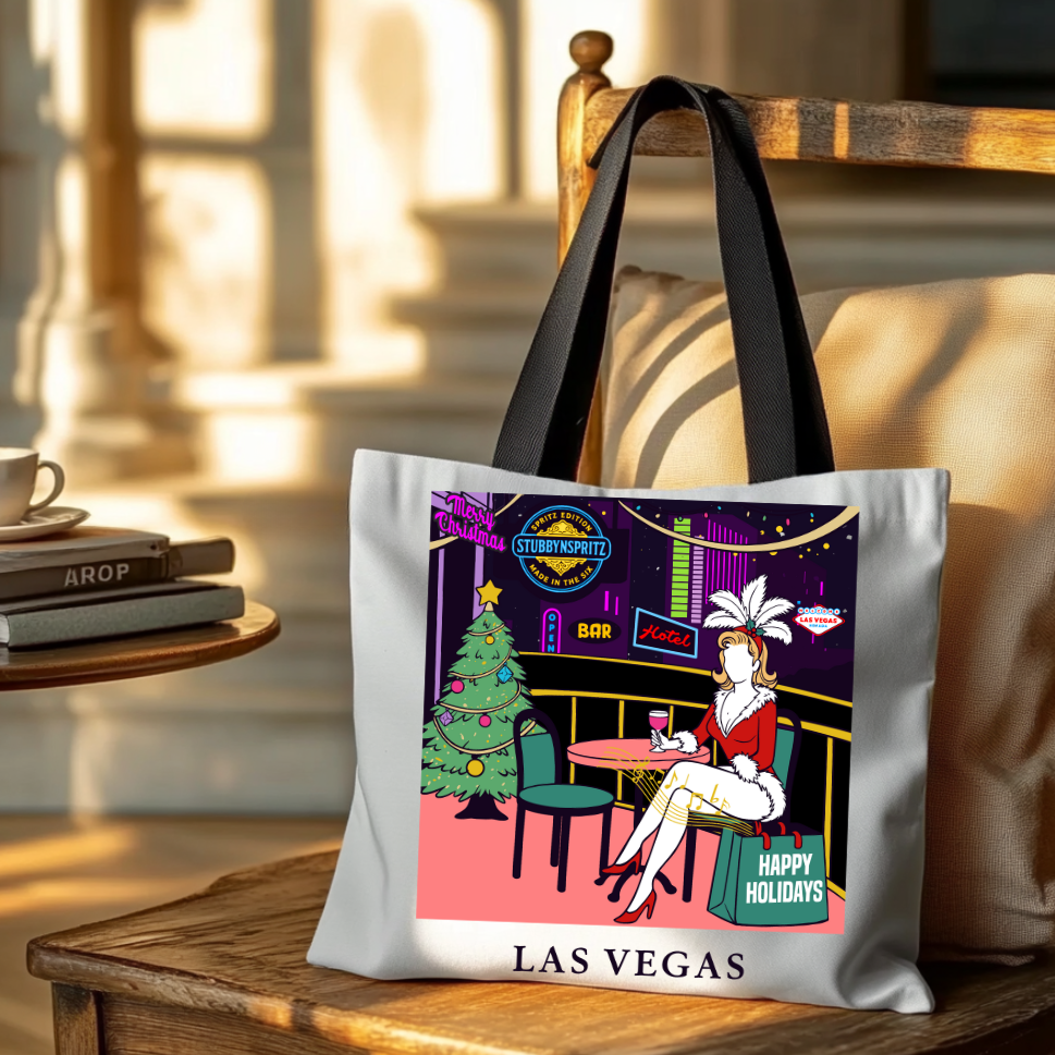 Las Vegas Showgirl Tote Bag Limited Edition Glamour Collection Polyester Gift For Festive Outings