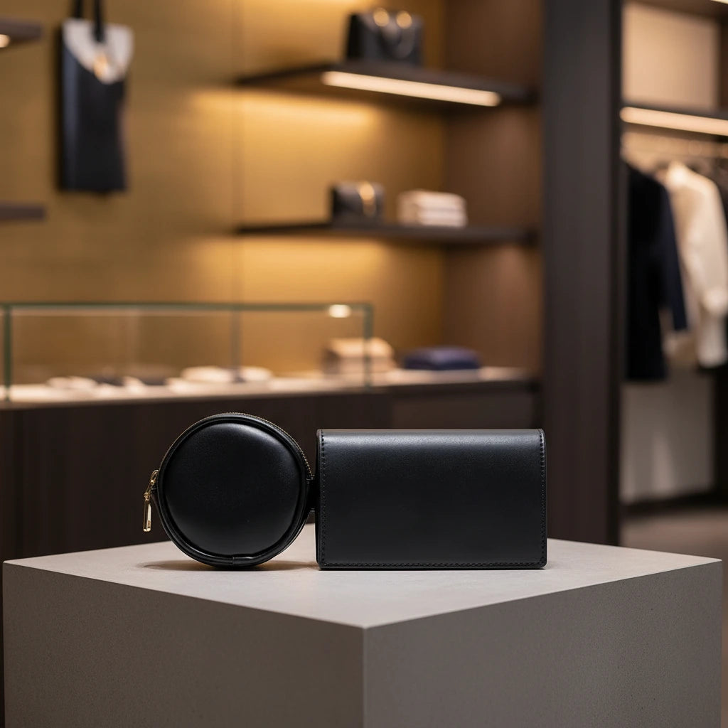 Genuine Leather Mini Wallet And Fanny Pack Limited Release For Refined Everyday Carry