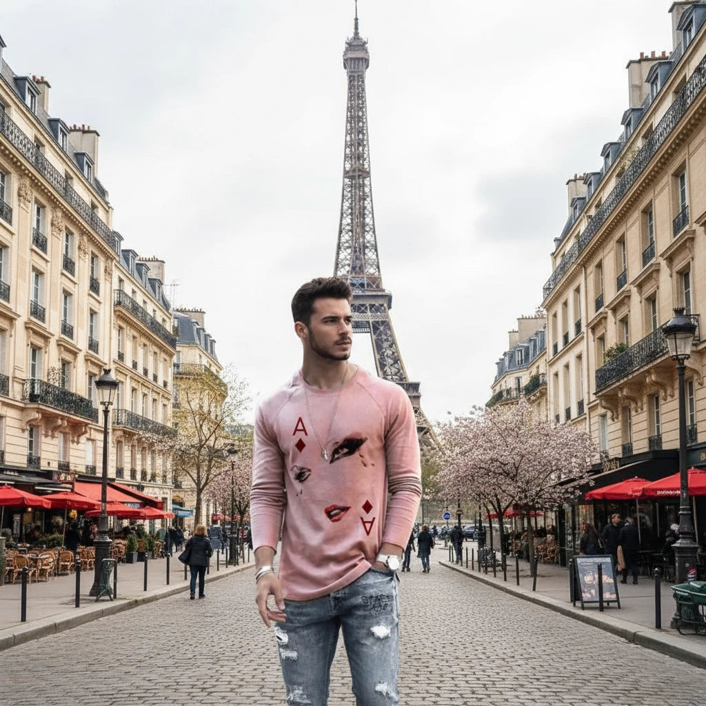 Men's Graphic Long Sleeve T-Shirt - Fall Collection