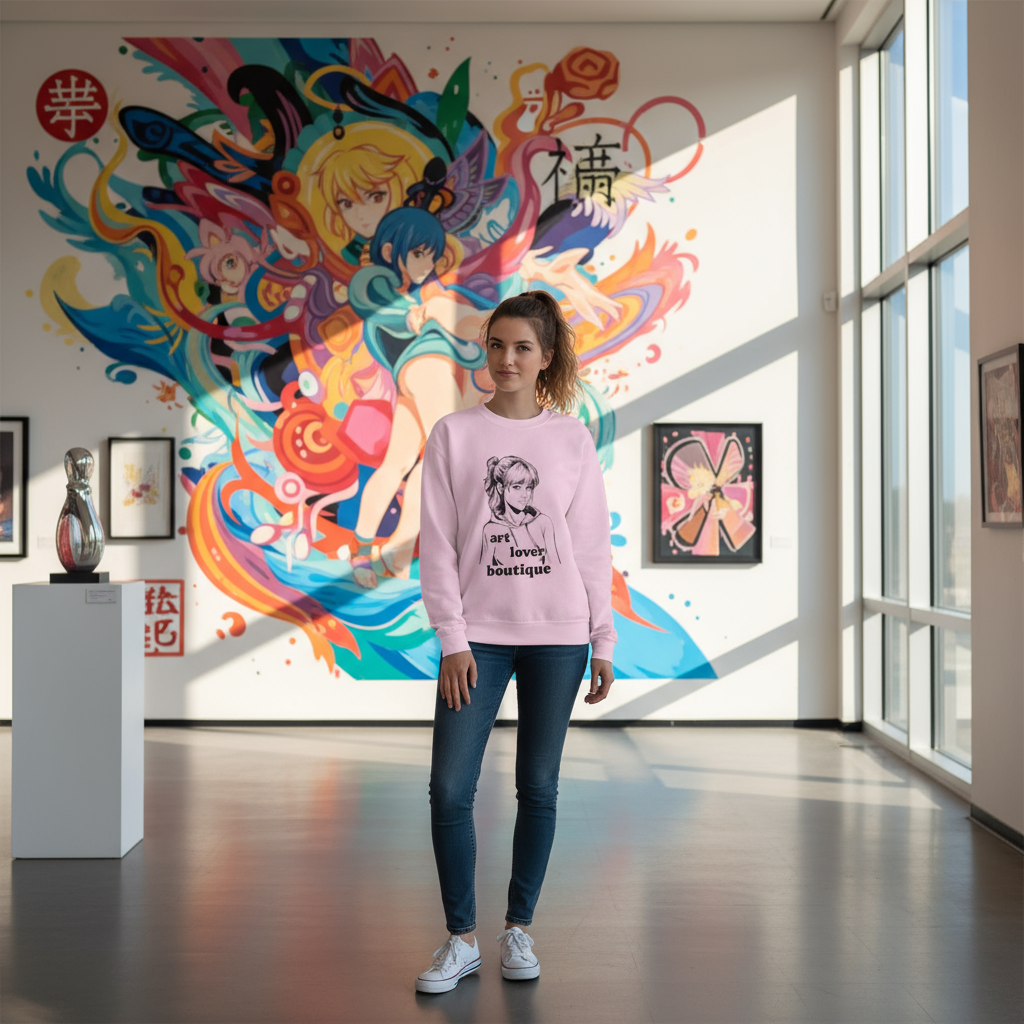 Art Lover sweatshirt lifestyle mockup