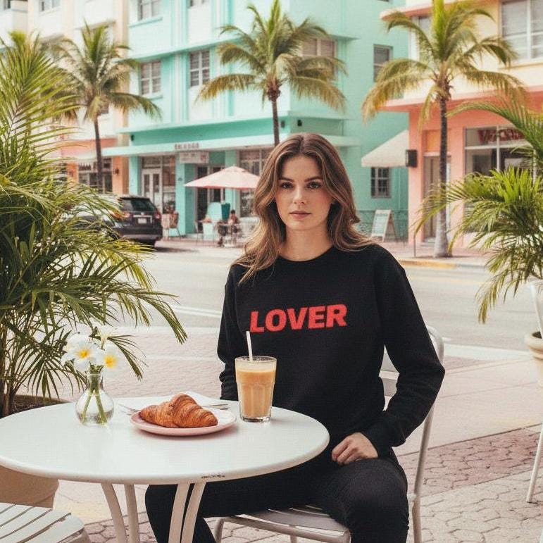 Be In Love City Sweatshirt Embroidered Limited Edition