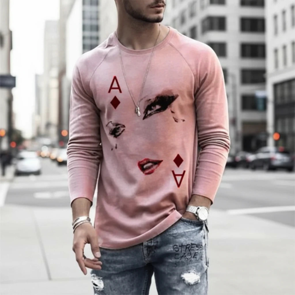 Men's Graphic Long Sleeve T-Shirt - Fall Collection