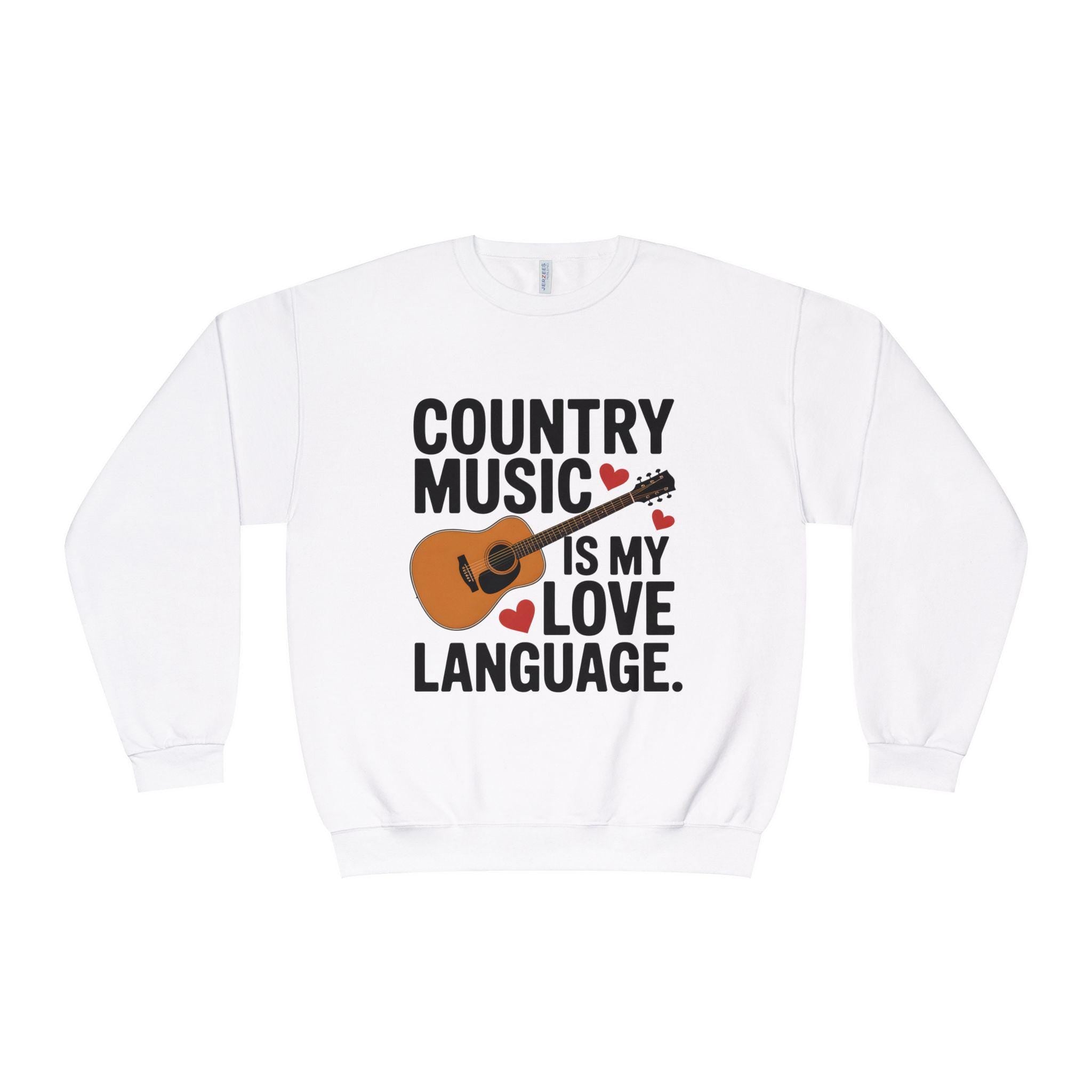 Country Music Script Love Language Crewneck Sweatshirt Vintage Script Collection Limited Edition