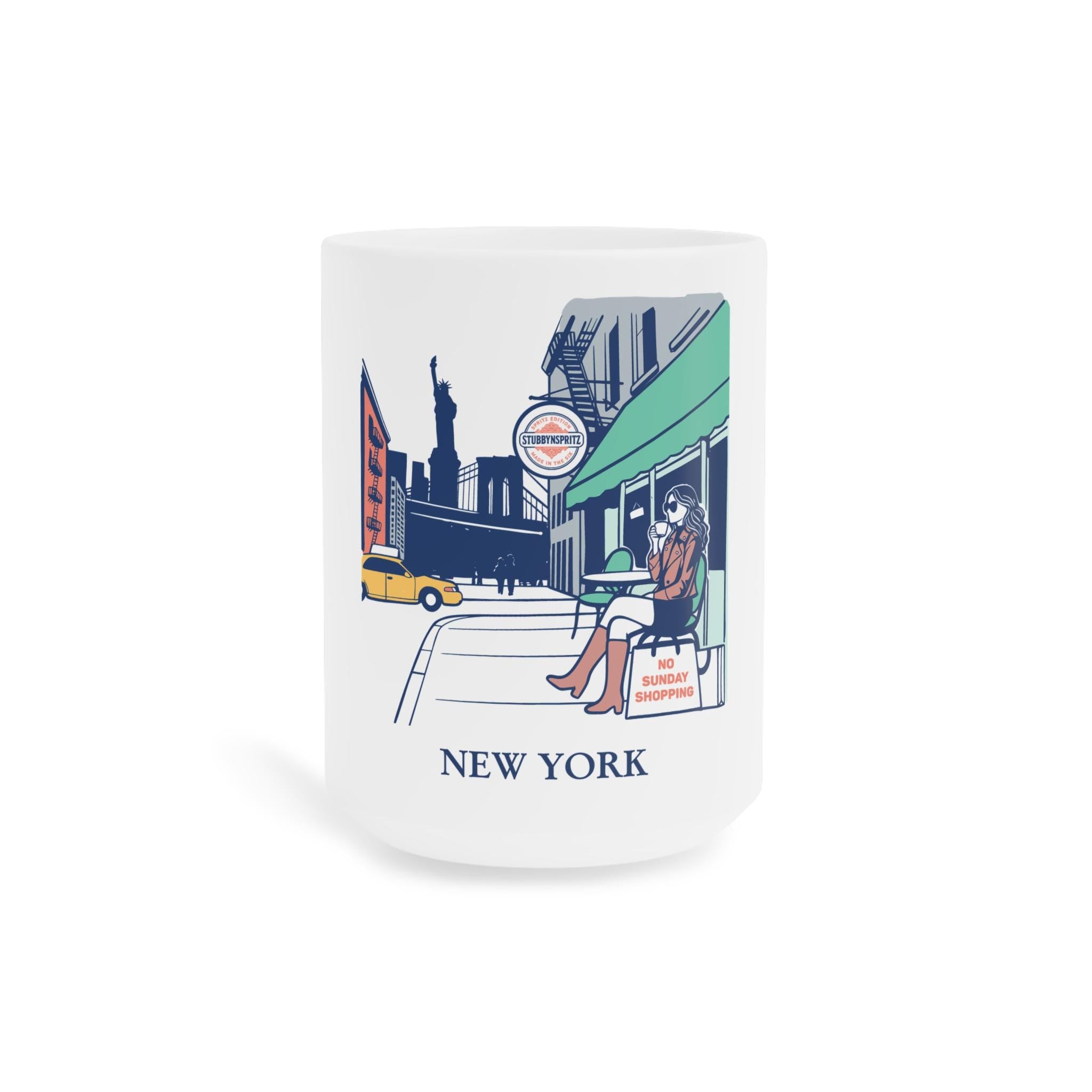 New York Cafe Ceramic Coffee Mug Limited Edition