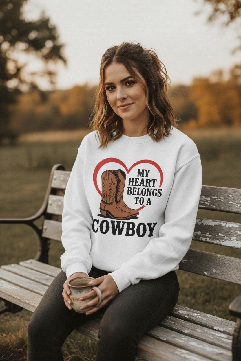 Sweatshirt NuBlend Fleece Cowboy Heart Limited Edition