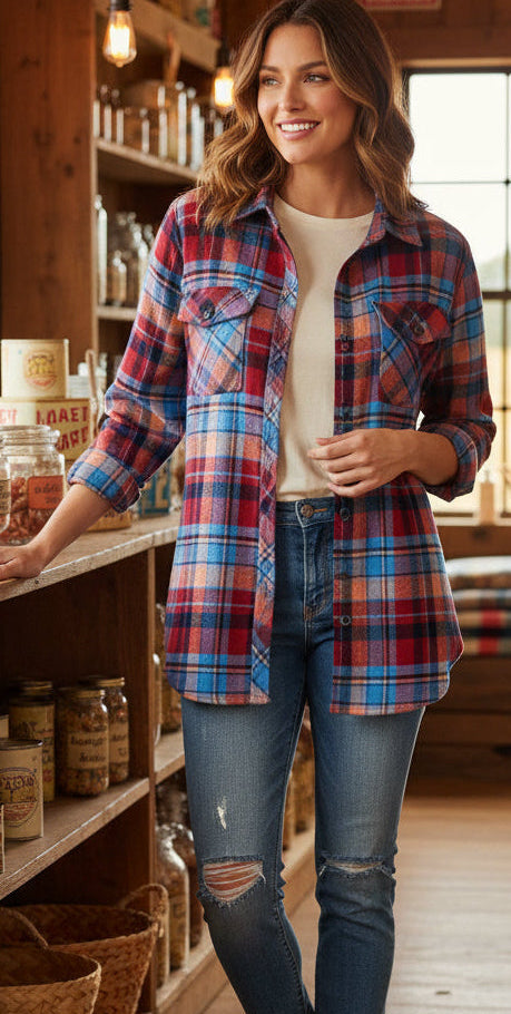 Vintage Plaid Shirt Luxe Cotton Limited Edition