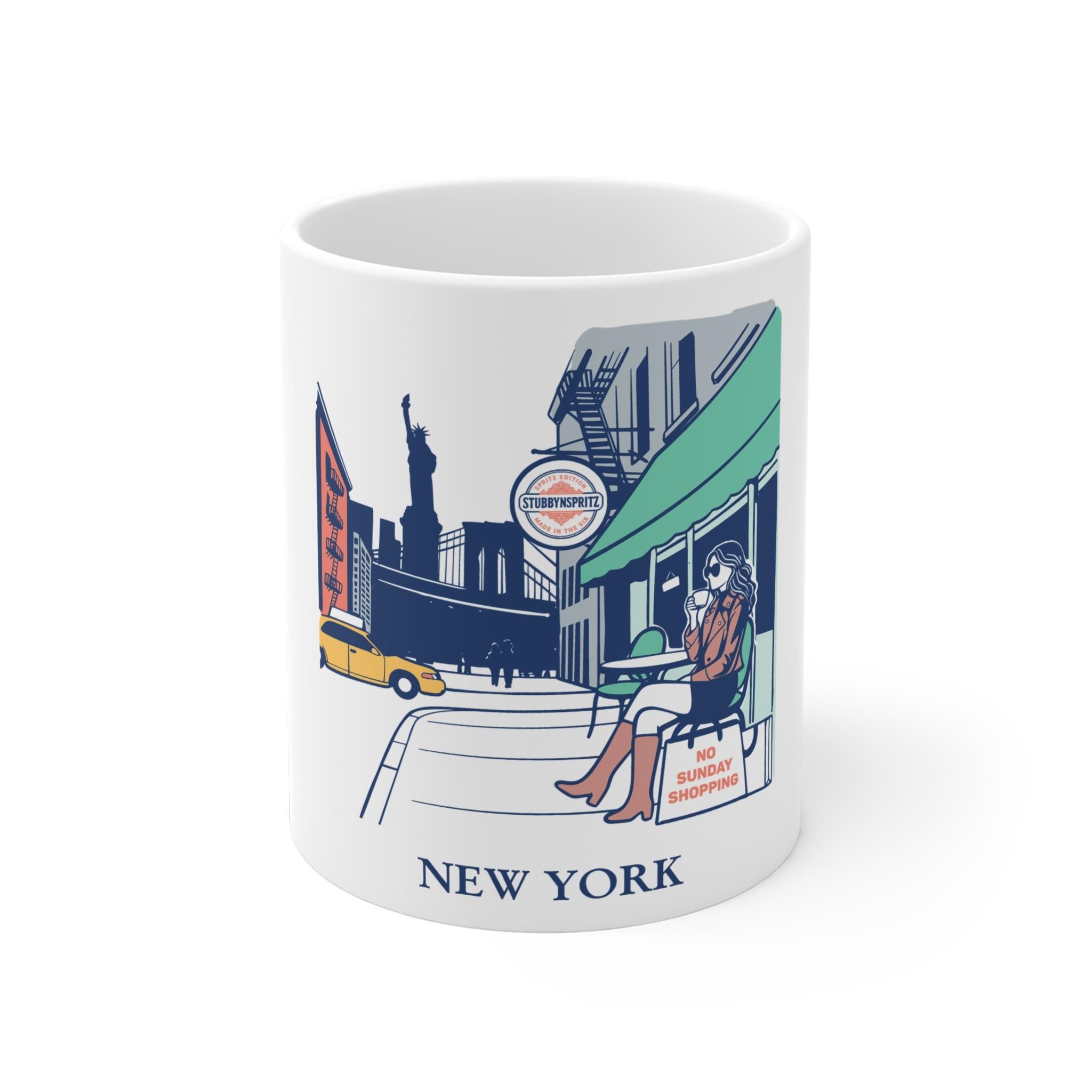 New York Cafe Ceramic Coffee Mug Limited Edition