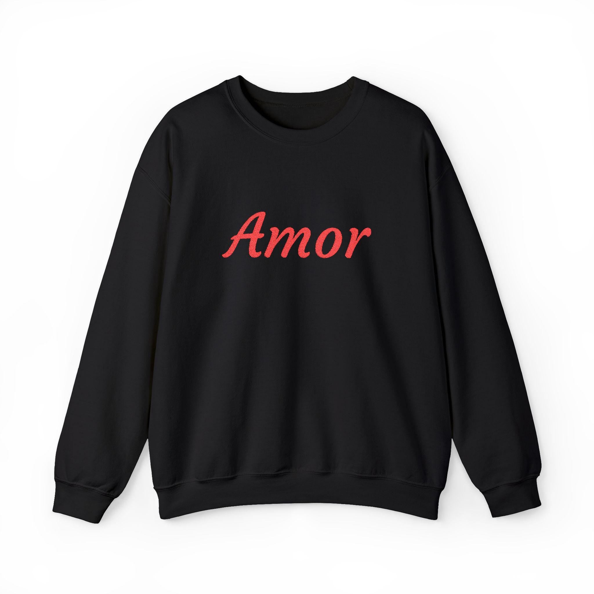 Amor Script Embroidered Pullover For Travelers Limited Edition Lightweight Warmth