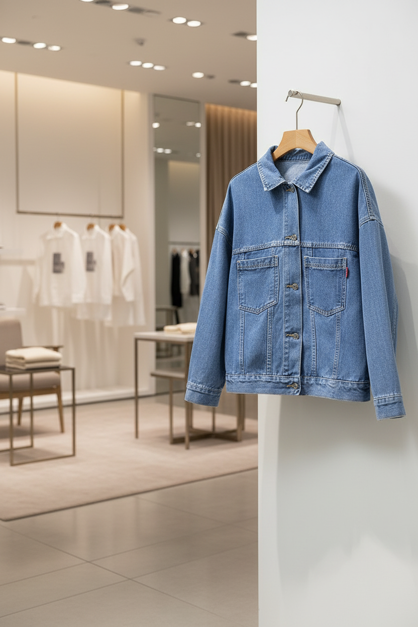 Premium Denim Jacket Oversized Light Blue Limited Edition