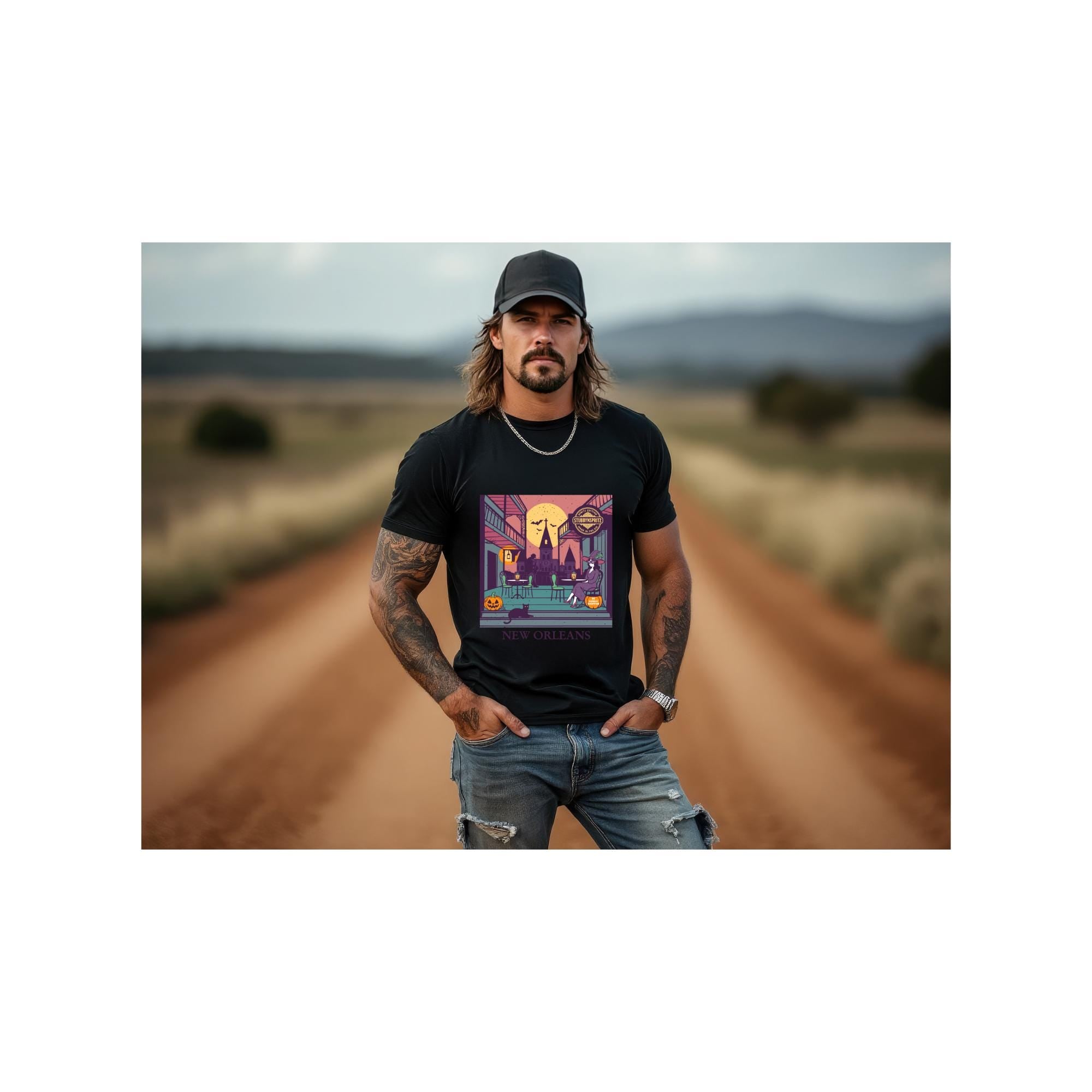 New Orleans T-Shirt Retro City Café Tee | Mens Vintage Streetwear | Casual Travel Gift
