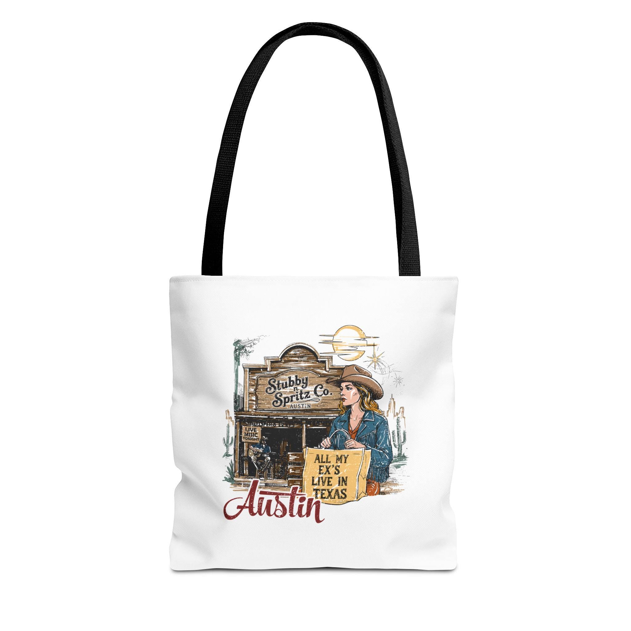 Texas Country Music Tote Bag: All My Ex's Design