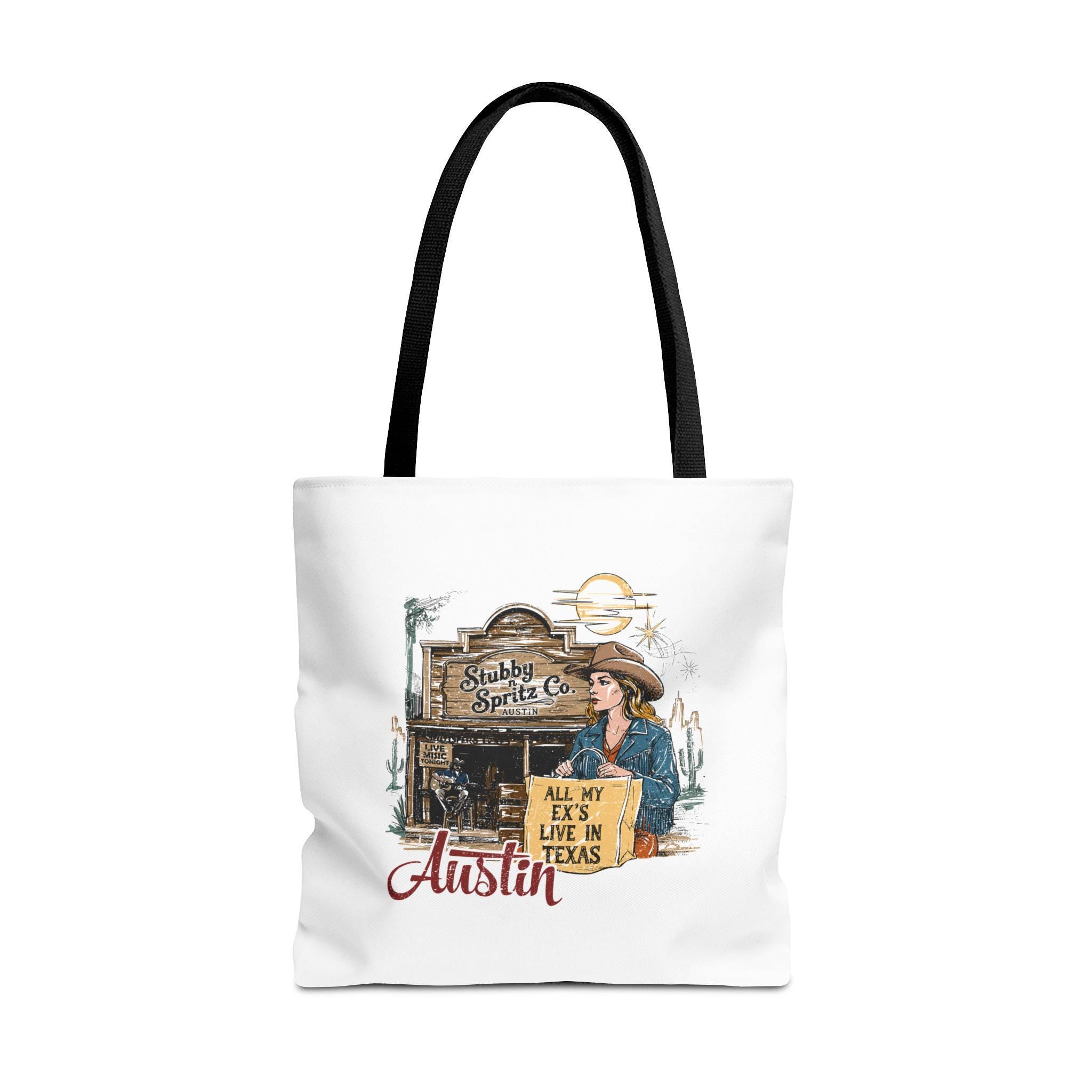 Texas Country Music Tote Bag: All My Ex's Design
