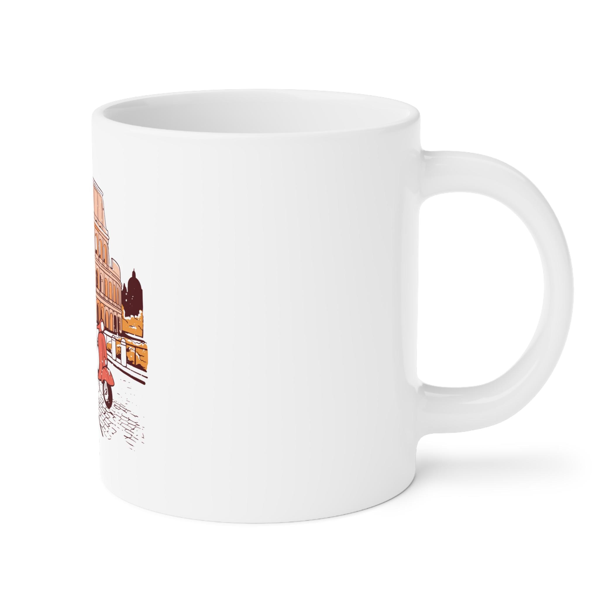Rome Cafe Ceramic Mug: Italian Travel Souvenir