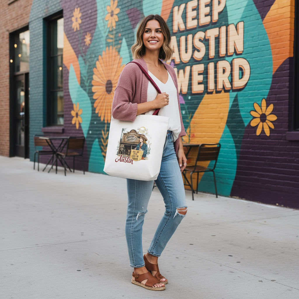 Texas Country Music Tote Bag: All My Ex's Design