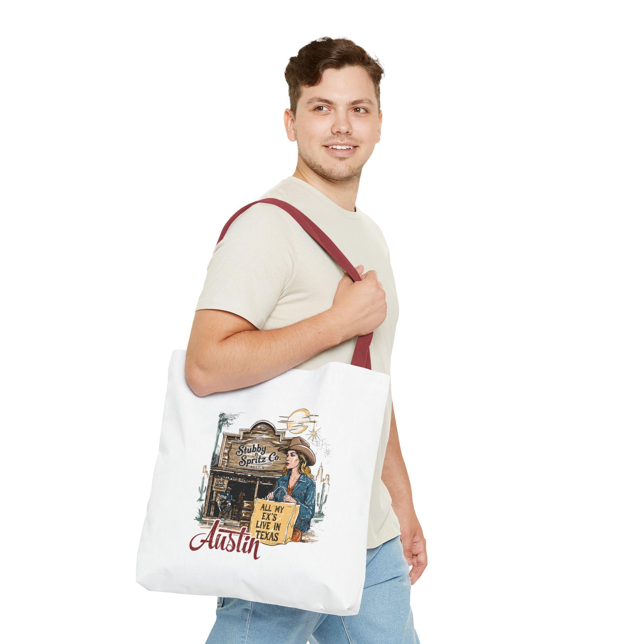 Texas Country Music Tote Bag: All My Ex's Design