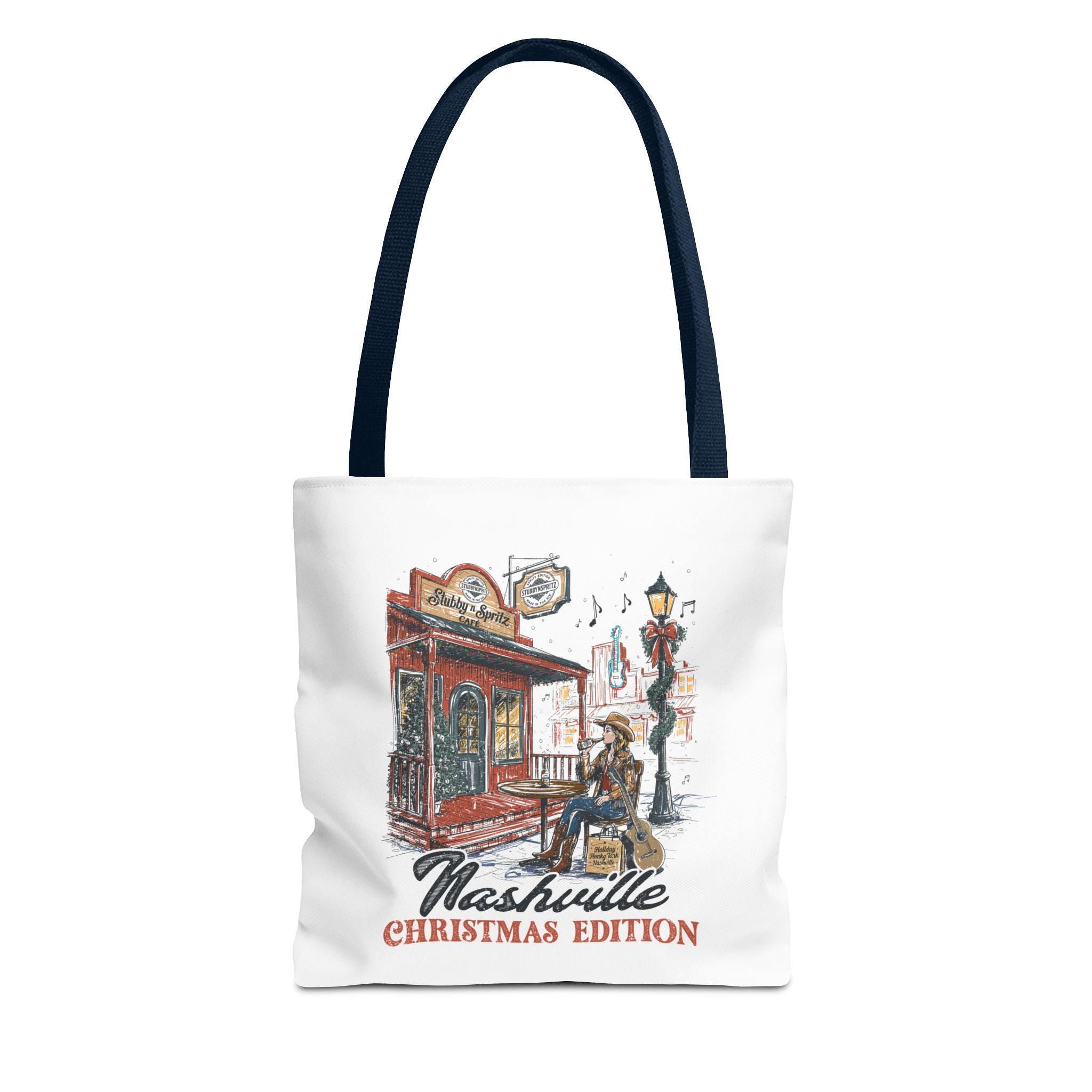 Nashville Christmas Edition Tote Bag: Country Music Lover Gift