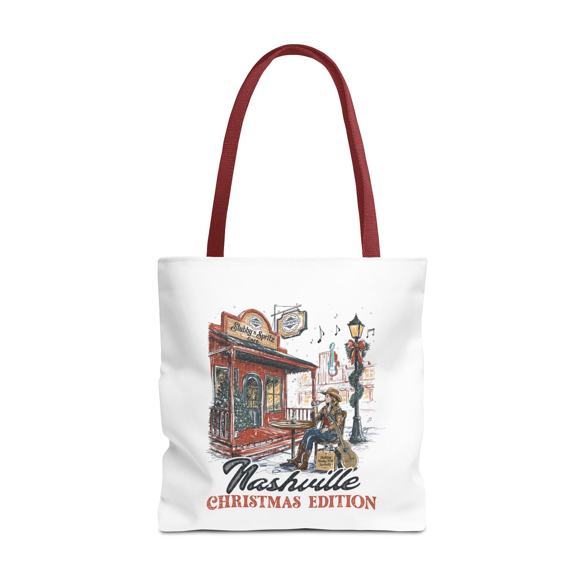 Nashville Christmas Edition Tote Bag: Country Music Lover Gift