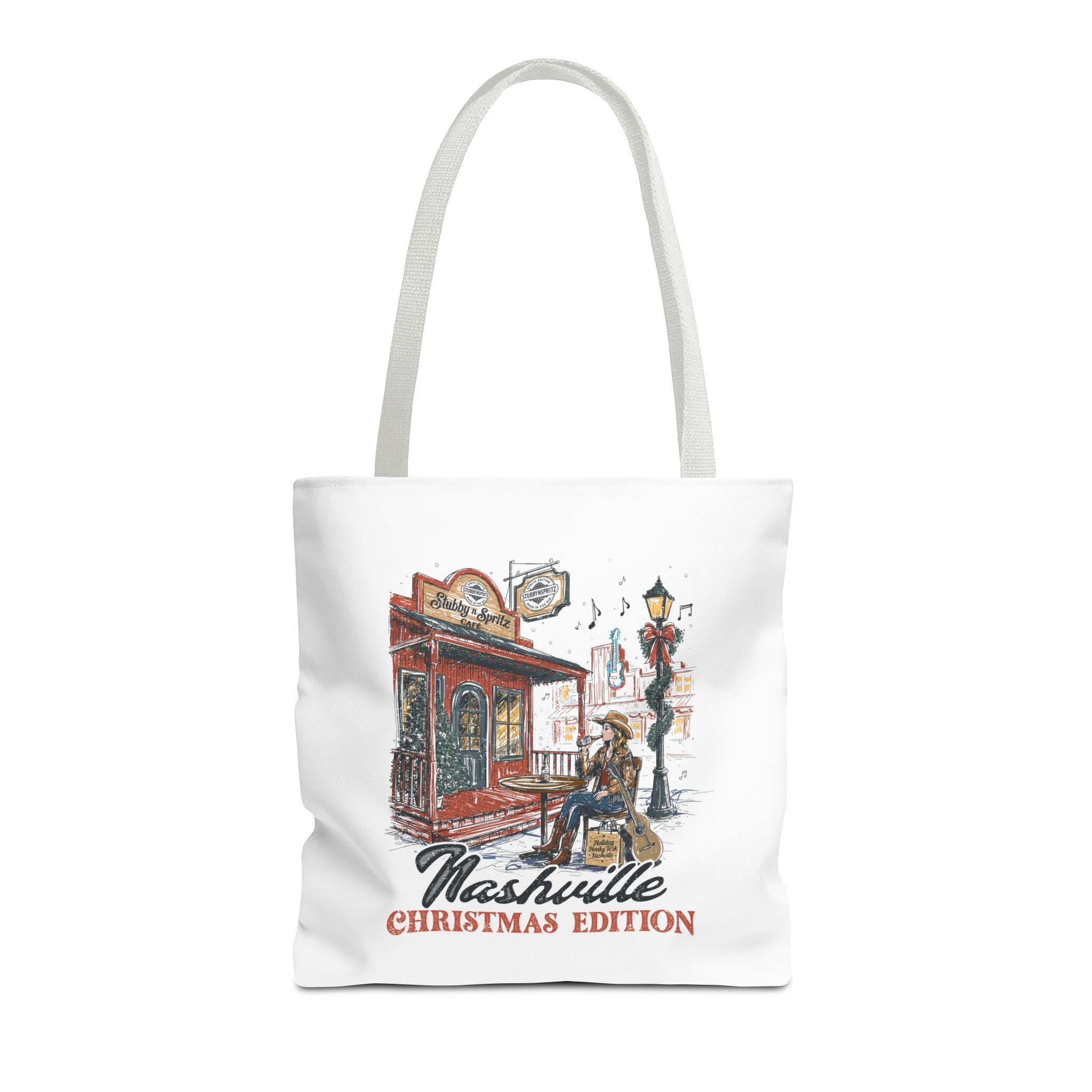 Nashville Christmas Edition Tote Bag: Country Music Lover Gift