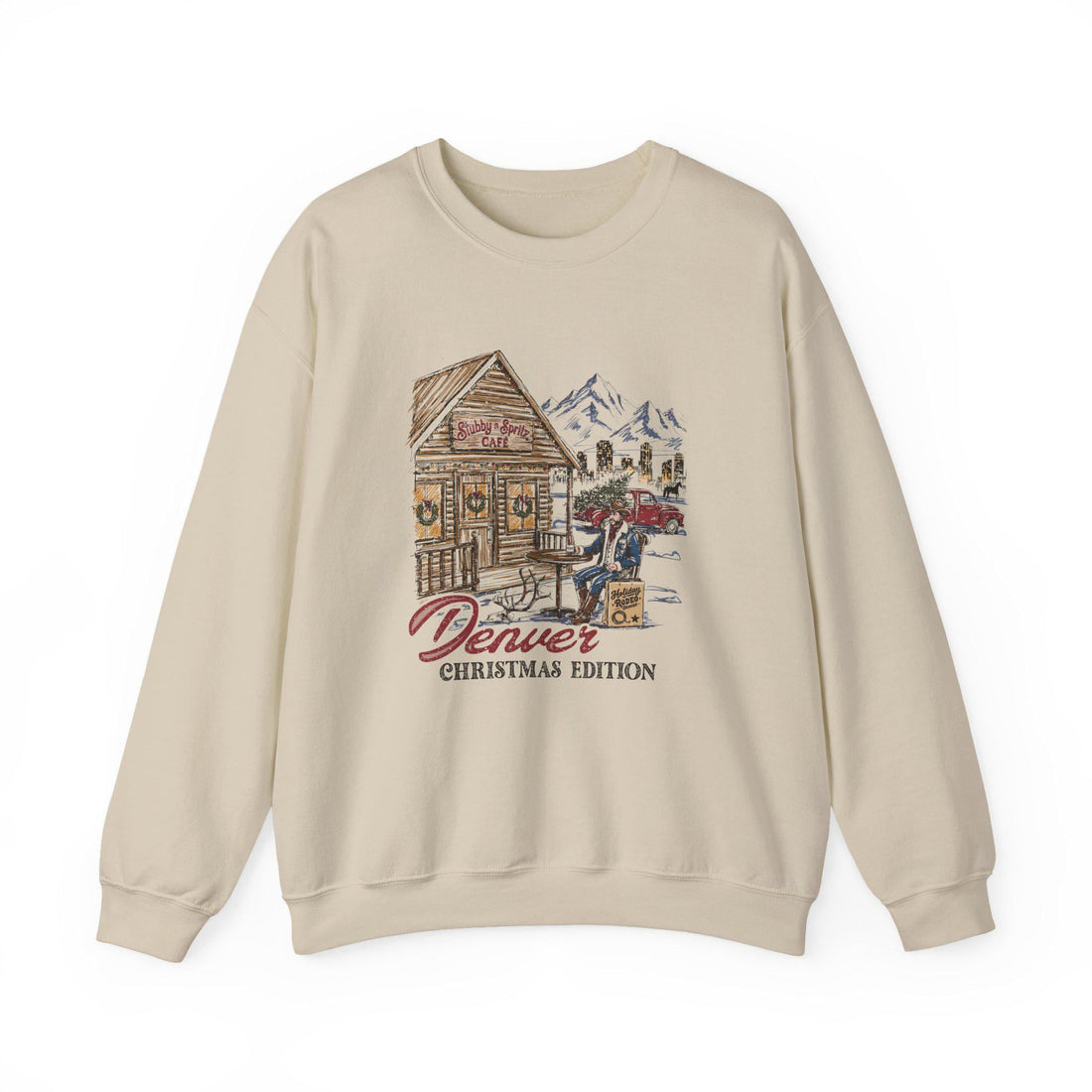 Denver Christmas Sweatshirt: Retro Ski Lodge Holiday Pullover
