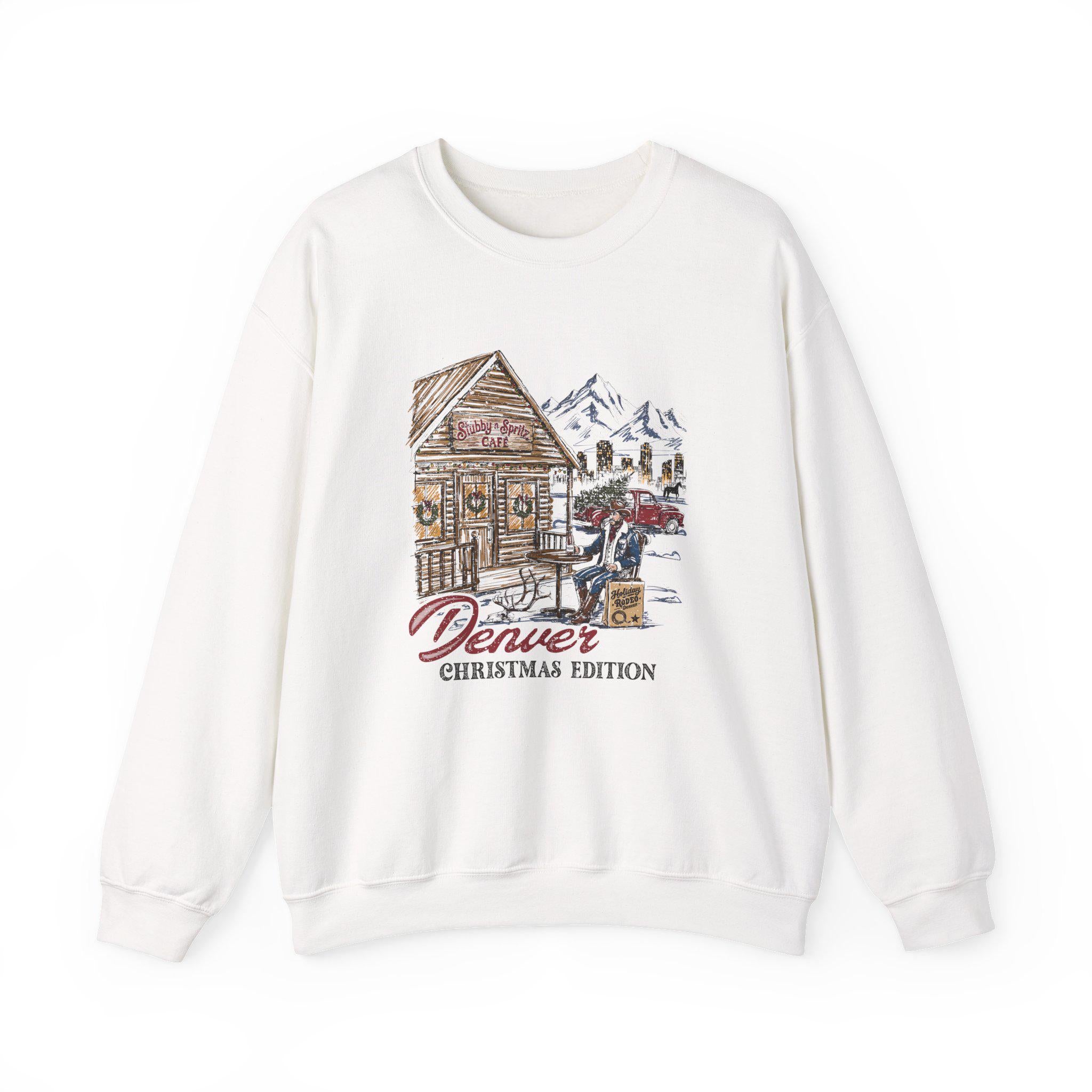 Denver Christmas Sweatshirt: Retro Ski Lodge Holiday Pullover