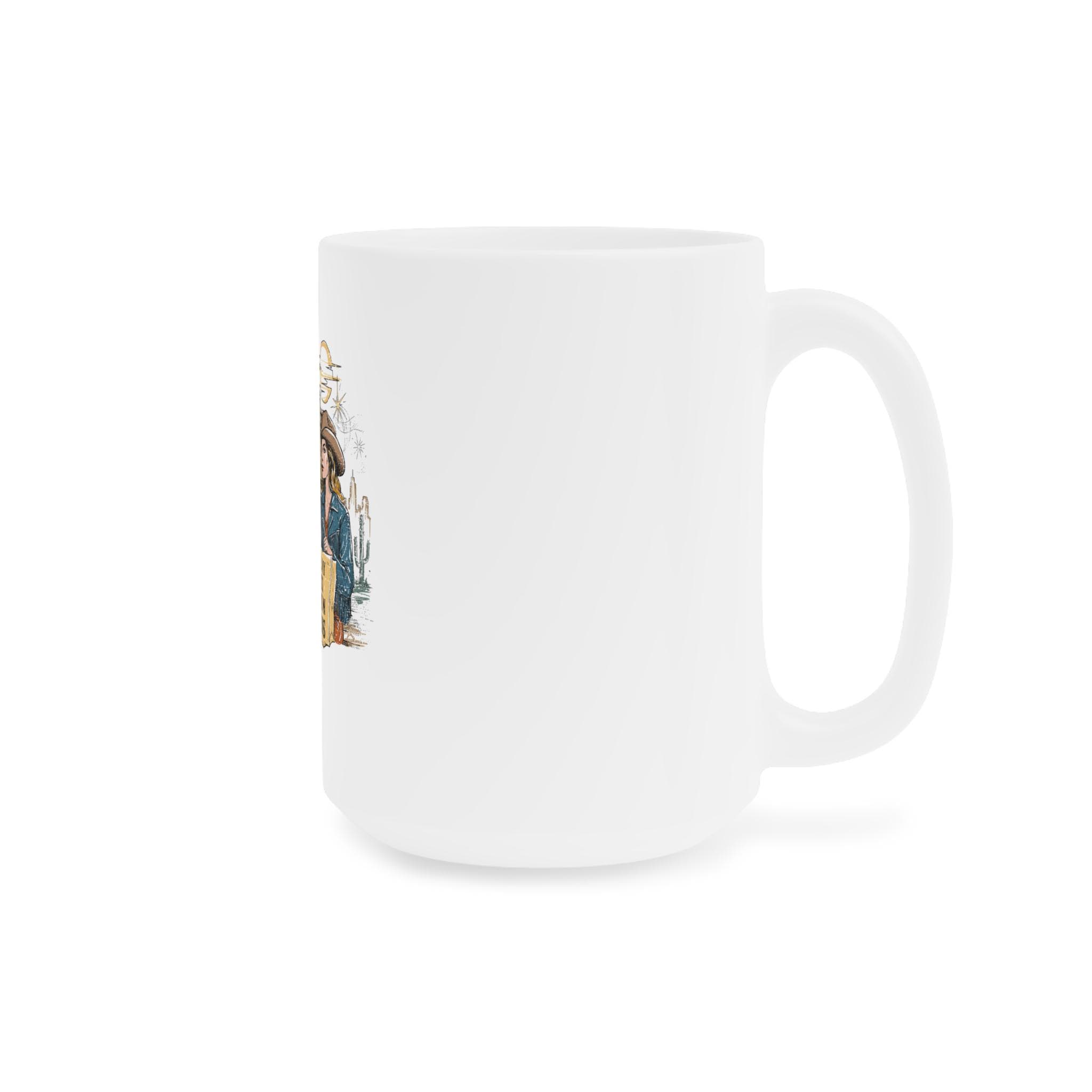 Texas Ceramic Coffee Mug: Country Music Gift, Western Decor