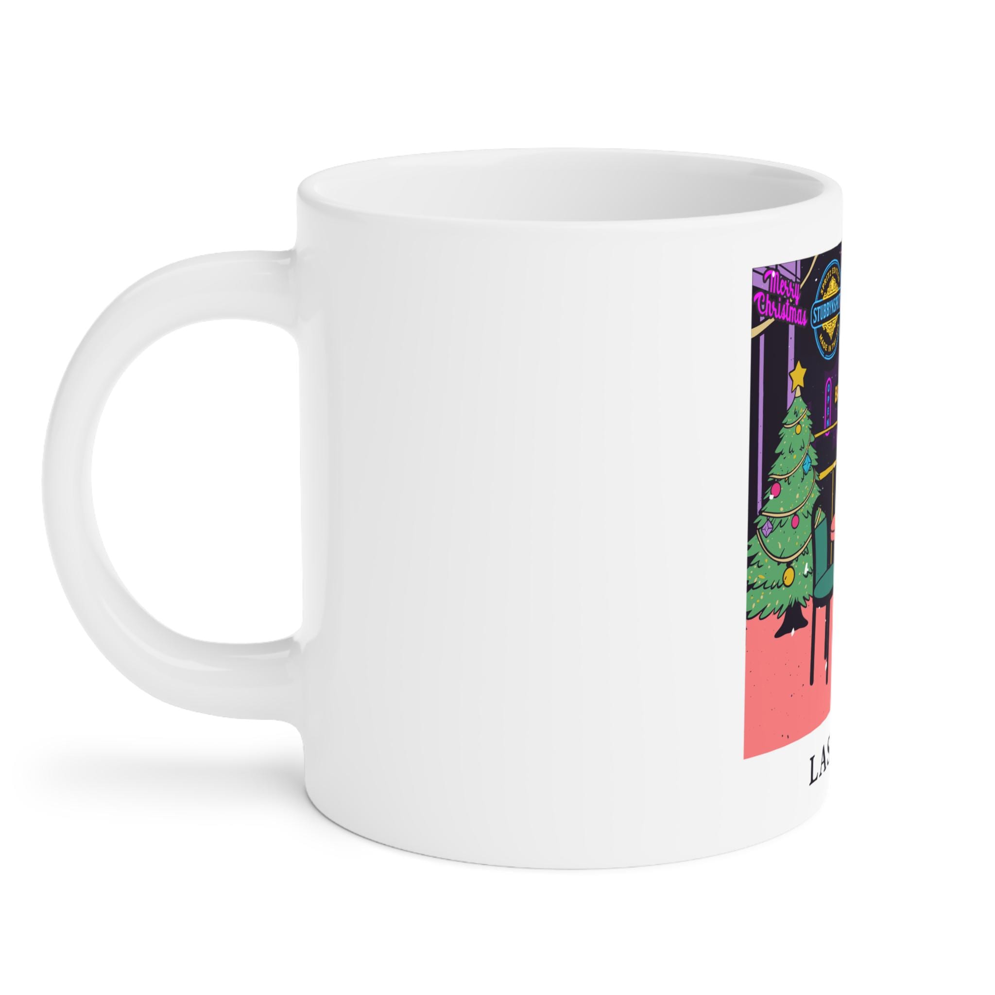 Festive Las Vegas Christmas Mug: Holiday Coffee Cup
