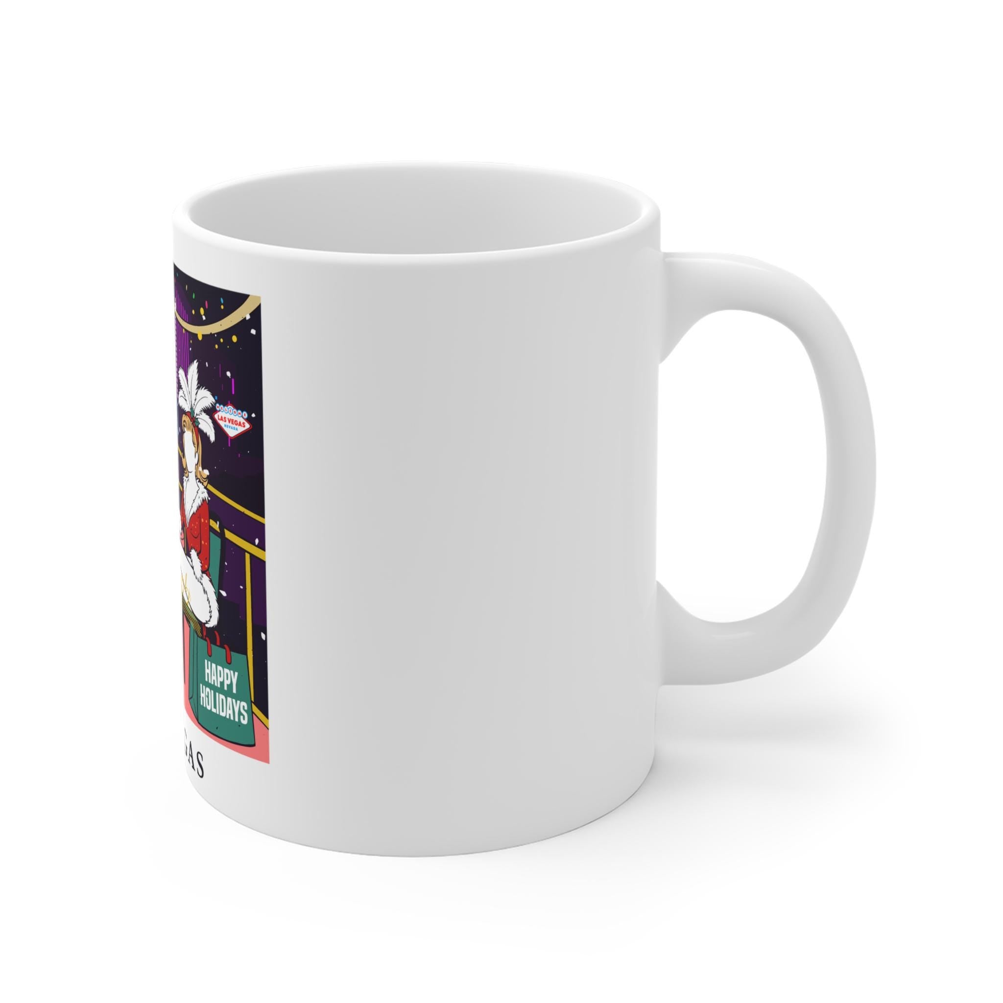 Festive Las Vegas Christmas Mug: Holiday Coffee Cup